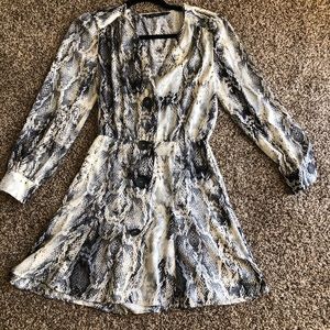 Zara Basic - snake print dress (size small)